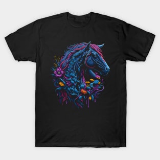 Horse and Flowers T-Shirt